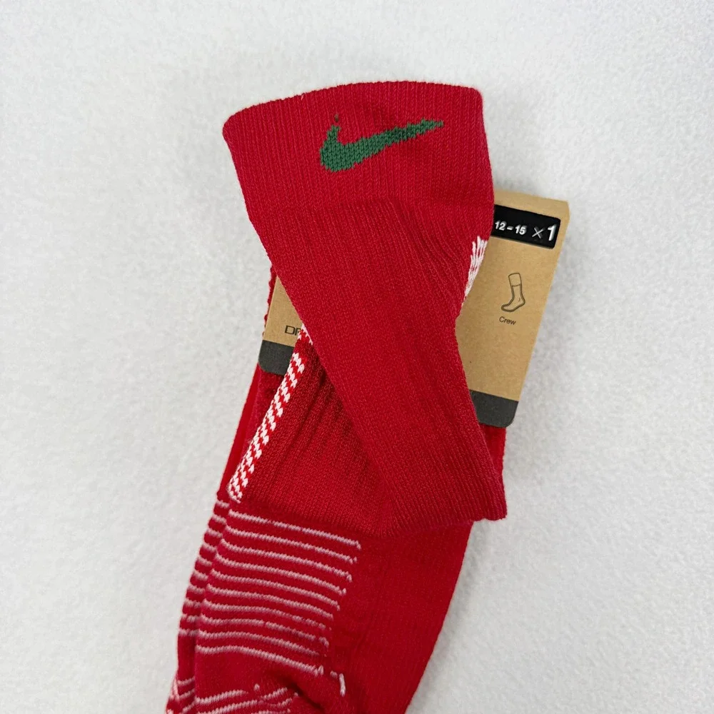 Nike Elite Socks Crew Height Size XL 12 - 15 Mens (Lot of 2) Red HV6888-687